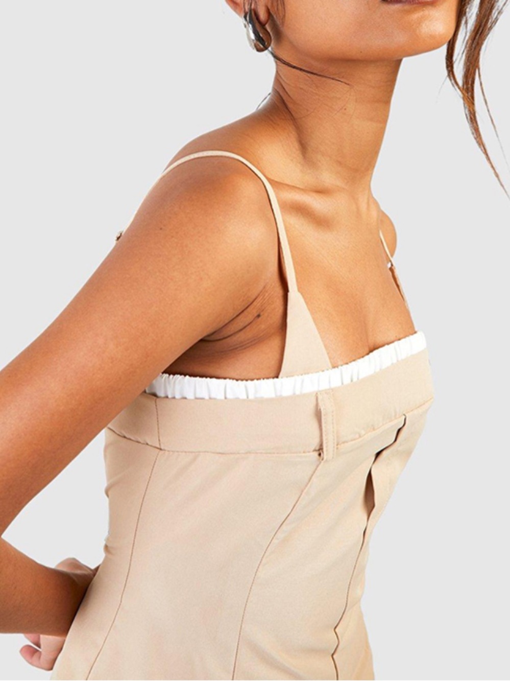 ASTR the Label - Bottoms Blouse in Latte - Size : S